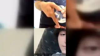Twink Fills a Glass With His Own Cum