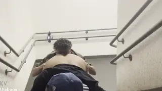 Amateur Pair Goes Hard on Outdoor Emergency Stairs