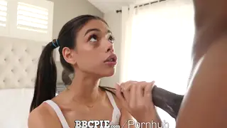 Petite MILF Takes BBC Creampie in Multiple Positions