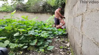 Curvy Latina Neighbor Drained Outdoors in POV