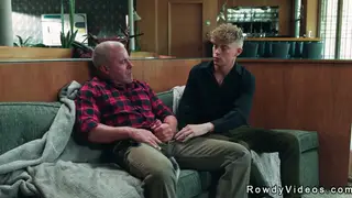 Muscular Stepbrother Barebacks His Younger Stepbrother Doggystyle
