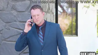 Curvy MILF Takes Deep Throat in Office Lingerie