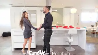 Petite Asian Rings in the New Year With Multiple Creampies
