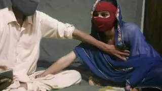 Indian Teacher Bends Curvy Student Over Desk Outdoors
