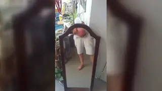 European Hunk Teases Massive Bulge in Slow Strip