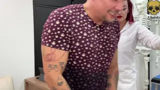 Redhead MILF Drains Patient in Hospital Exam Room