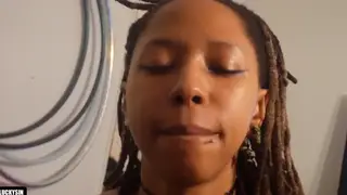 Ebony Teen Rides Hard Cock Before Taking a Cumshot