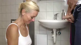 Blonde MILF Shares Morning Piss Play With Her Wife