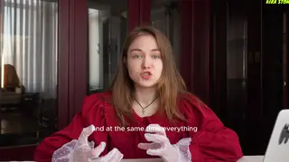 Blonde Teen Gives a POV Handjob with Her Feet
