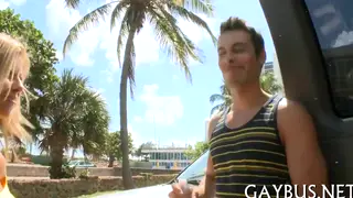 Muscular Hunk and Twink Share Interracial Anal and Cumshot