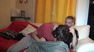 European Twink Takes Bareback Creampie From Partner