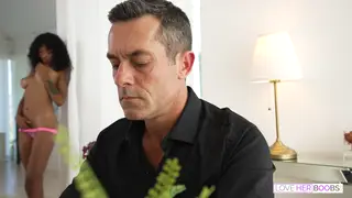 Mature MILF Delivers Sloppy Blowjob and Titjob
