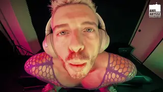 Tattooed Muscle Stud Plays With Fruit and Hole