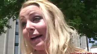 Curvy Blonde Milf Takes First BBC in Doggystyle