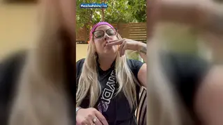 BBW Latina Goddess Commands the Morning With a Smoke