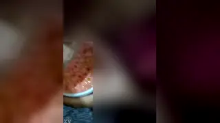 Amateur Guy Eats Gelatin Slowly From a Wooden Spoon