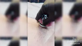 British Mistress Ruins Her Chastity Slave With a Handjob