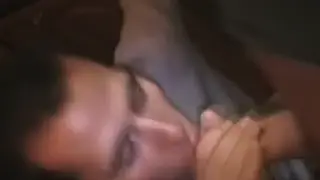 Muscular Jock Services a Thick Cock Deep in a Club Setting