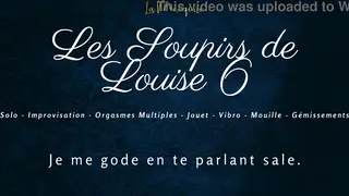 European Woman Reaches Solo Orgasm with French Audio