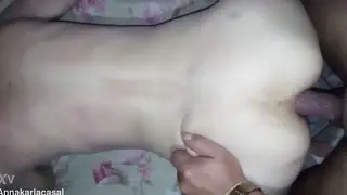 Skinny Girlfriend Takes Anal in Lingerie