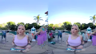 Blonde Cheats on Girlfriend in VR POV