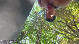 Latina Wife Meets Lover Outdoors While Husband Works