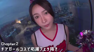 Busty Asian Cheerleader Sucks Coach in Hotel POV