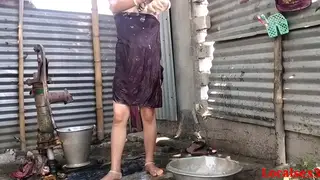 Curvy Indian Wife Rides Her Lover Under Open Sky