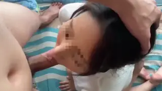 Pregnant Japanese MILF Experiences Creampie in 69