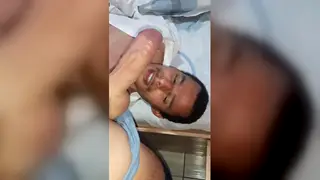 Latino Stud Delivers Deep Throat Action on Webcam