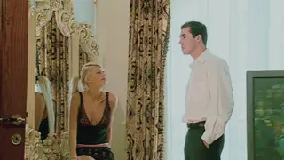Blonde Wife Explores a Vintage Threesome with Foot Play