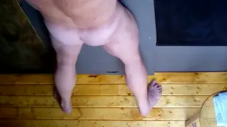 Muscle Daddy Feeds Massive Load Through Gloryhole
