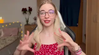 Blonde Submissive Kneels for POV Domination Session