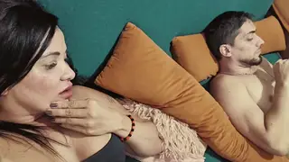 Busty Latina Stepmom Catches Stepson on Couch
