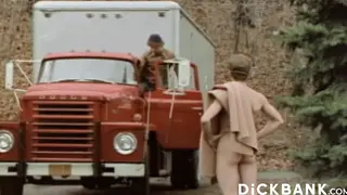 Blonde Stud Bareback Breeds Boyfriend After Car Blowjob