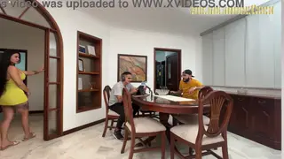 Busty Latina Stepmom Begs For Creampie While Cuckold Watches