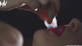 Voluptuous MILF Plays With Ice Cubes on Her Big Tits