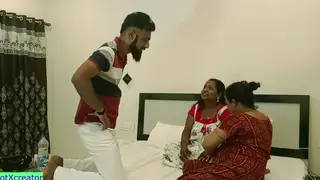 Indian Wife Shares Threesome With Husband Watching