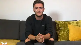 European Solo Stud Shows Off Uncut Cock