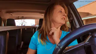 European MILF Squirts With Toys in Her Car