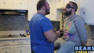 Hairy Bear Claims a POV Blowjob Before Bareback Entry