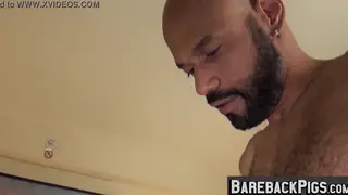 Muscular Jock Takes Bareback Thrusts From Hairy Bear