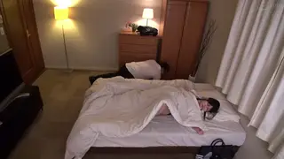 Busty Asian Cheats on Business Trip in Office