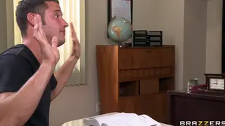 Busty Teacher Takes a Teen Student in Detention