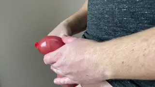 European Sub Edges in Chastity Cage Until Messy Release