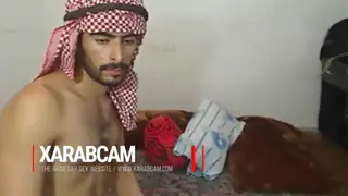 Arab Hunk Takes a Thick Cock Deep and Swallows Every Drop