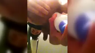 Amateur Guy Strokes His Cock in Handheld Clip