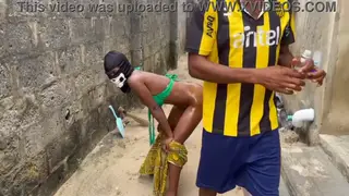 Petite Ebony Babe Takes BBC Outdoors in Raw Interracial Encounter