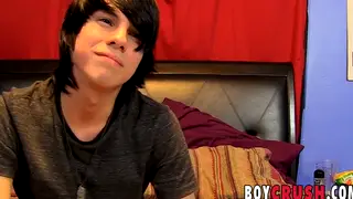 Twink Shows Off His Big Cock During Casting Session