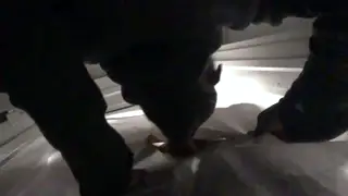 Latino Sucks Black Stranger Through Gloryhole and Swallows Twice